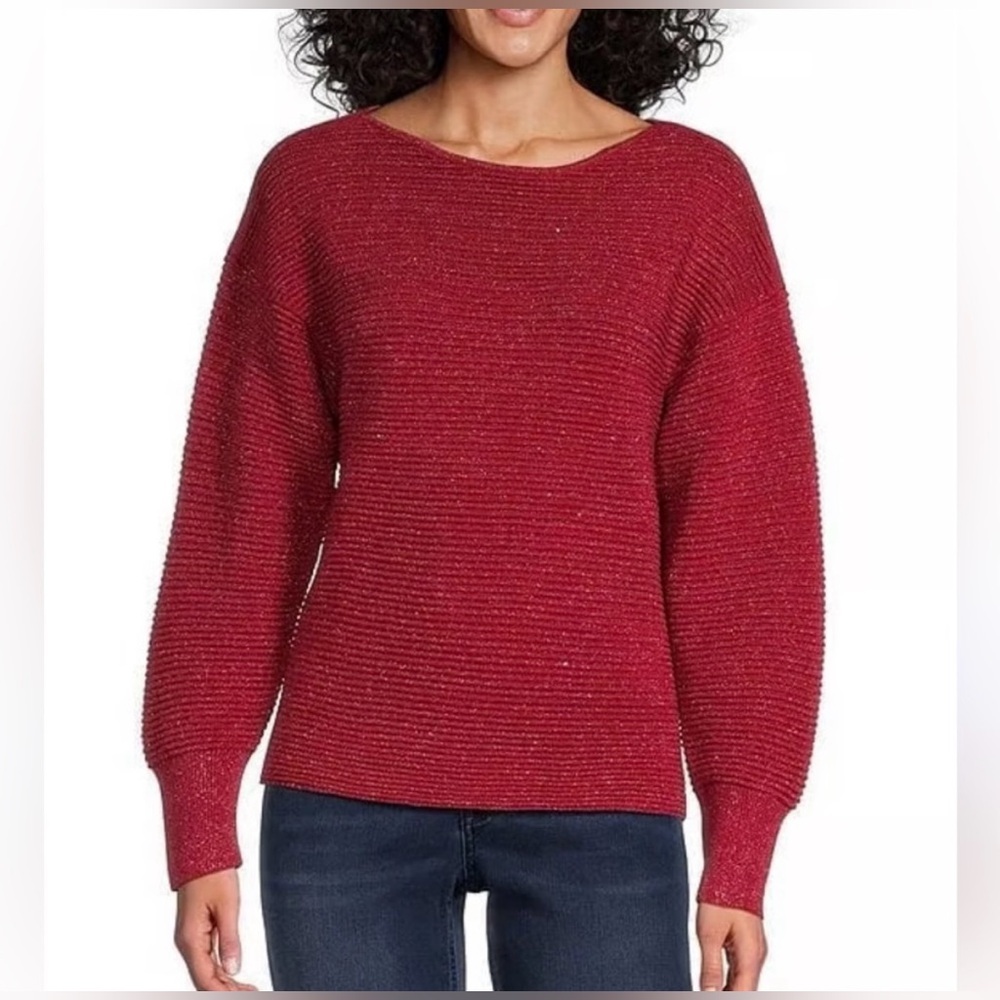 NWT Tommy Bahama Womens‎ Bonita Sequin Ottoman Long Sleeve Sweater - Size Small